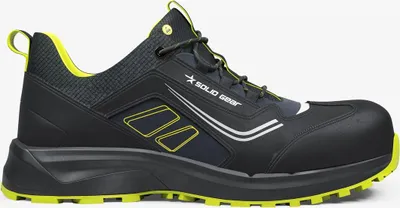 Zdjęcie produktu dla Obuwie ochronne Solid Gear Adapt low SG80201 S3L ESD, rozmiar 42, czarno-żółte