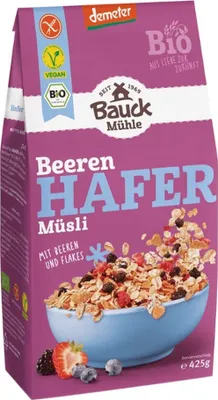 Produktbild von Bauck Mühle Hafermüsli Beeren demeter 425g