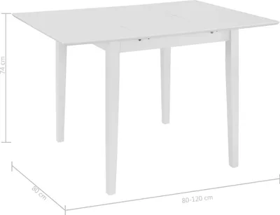 Immagine prodotto di vidaXL Set da pranzo 5 pezzi MDF bianco