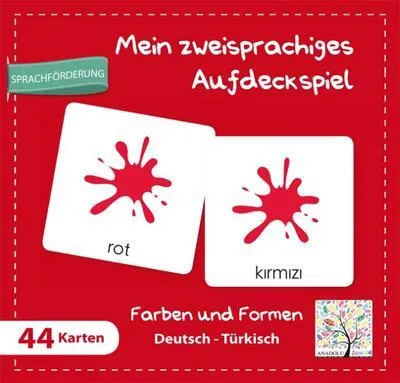 Produktbild von Mein zweisprachiges Aufdeckspiel, Farben und Formen Deutsch-Türkisch (Kinderspiel)