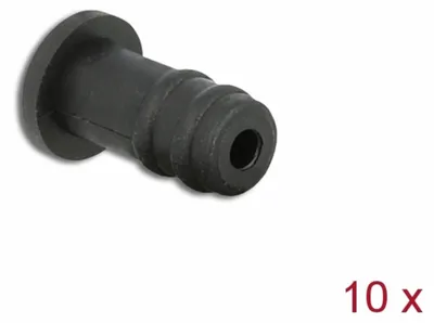Immagine prodotto di Coperture antipolvere Delock per jack da 3,5 mm, 10 pezzi, nero