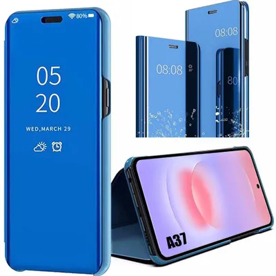 Image de Coque pour Samsung Galaxy A37 5G, Protection Avant et Arrière Smart View Anti-Rayures - Bleu