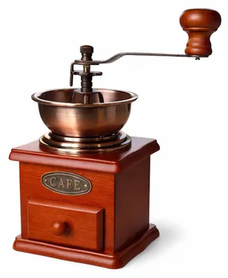 Produktbild von Manuelle Kaffeemühle – Vintage-Kaffeemühle aus Holz mit Schublade – Dekorativ & Funktional – Klassisches Design