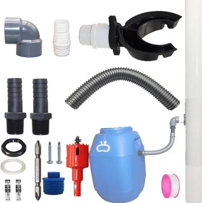 Obrázek produktu pro Sběrač dešťové vody pro dešťovou trubku – efektivní hospodaření s vodou – 1 ks – Ø 70–110 mm