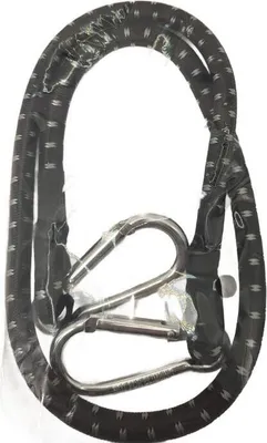 Produktbild von Camp4 Gummispanner 80-140cm dehnbar mit Aluhaken, schwarz