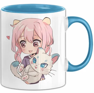 Produktbild von Anime Tasse Geschenk Grafik (Blau)