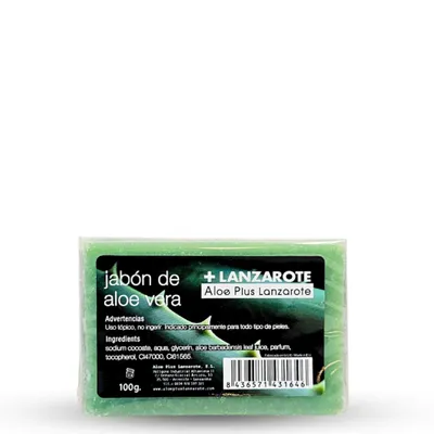 Image de Savon à l'aloe vera Aloe Plus Lanzarote 100 g. Savon naturel à l'aloe vera des îles Canaries.