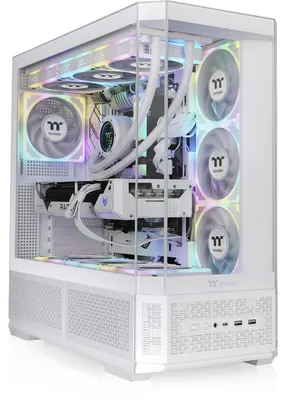 Produktbild von Thermaltake View 370 TG ARGB, Midi Tower, PC, Weiß, ATX, EATX, micro ATX, Mini-ITX, SPCC, Gehärtetes Glas, Gaming