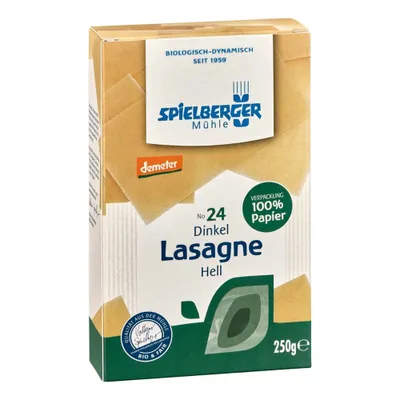 Zdjęcie produktu dla Jasna lasagne orkiszowa DEMETER 250g