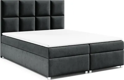Produktbild von Best for Home Boxspringbett mit Bettkasten Trinity K-2 Bonellfederkern inkl. Topper, mit Lieferung 160x200-Schwarz