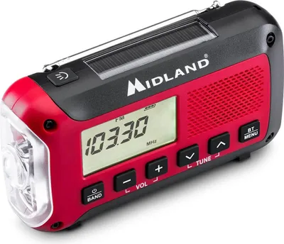 Produktbild von MIDLAND Notfall-Radio-Powerbank ER250BT Rot Schwarz