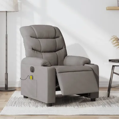 Produktbild von Massagesessel Fernsehsesel Elektrisch Taupe Stoff 3206643