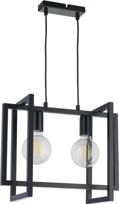 Zdjęcie produktu dla Lampa wisząca dekoracyjna geometryczna loft podwójna czarna Eden 2xE27 15W Sigma Lighting
