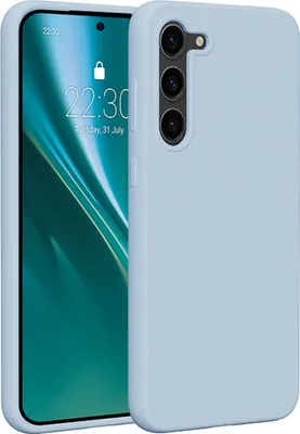 Produktbild von Etteri Silikonhülle für Samsung Galaxy S23 Plus Handyhüllen Hellblau