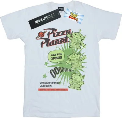 Produktbild von Disney - "Toy Story 4 Pizza Planet Little Green Men" T-Shirt für Damen BI46995 (M) (Weiß)