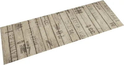 Produktbild von Küchenteppich Waschbar Zaun 60x180 cm Samt