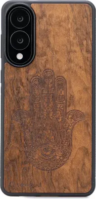 Immagine prodotto di Custodia in legno Bewood per Samsung Galaxy S25 Edge HAMSA IMBUIA