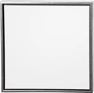 Produktbild von Creativ Company Leinwand mit Rahmen, Größe 50x50 cm, 360 gr, Antiksilber, Weiß, 1 Stück
