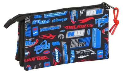 Imagen del producto de Bolsa multiusos Hot Wheels, de colores, 22 x 12 x 3 cm