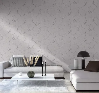 Zdjęcie produktu dla TRENDWALLS, tapeta marmurowa, biało-szara, tapeta flizelinowa imitująca marmur. Nowoczesny design