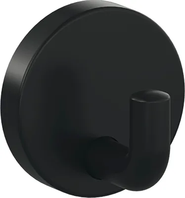 Image de Crochet simple 477.90B010 A.45mm PA 90 noir profond ma D.50mm HEWI