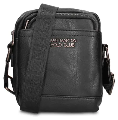 Produktbild von Northampton Polo Club Herrenumhängetasche Schwarz Vegan Leather Black B UNICA 15x7x18 cm