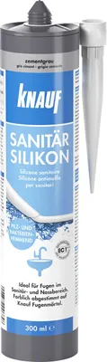 Immagine prodotto di Knauf Silicone sanitario 300 ml grigio cemento