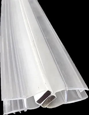 Produktbild von Magnetdichtung mit Profilanschlagsseite für Nischentüren mit 180 Grad Anschlag; 6-8 mm (190 cm)