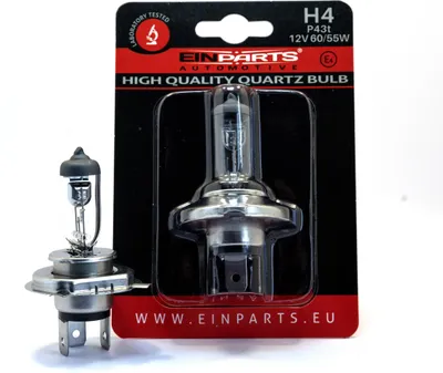 Obrázek produktu pro H4 EINPARTS žárovky autožárovky 12V 60/55W P43t EPB54