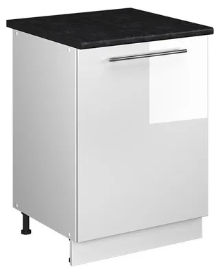 Immagine prodotto di Mobile lavello cucina Vicco Fame-Line Bianco lucido/Bianco 60 cm, Model 62208