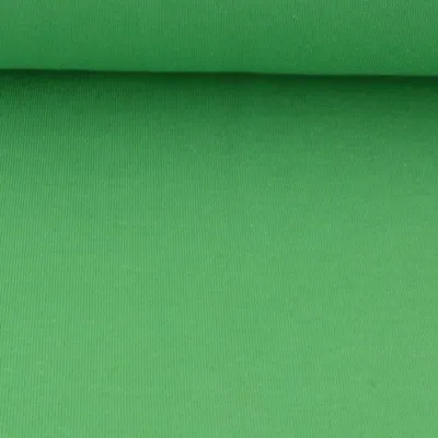 Produktbild von Kreativstoff Meterware Strickschlauch Bündchenstoff fein grasgrün 37cm