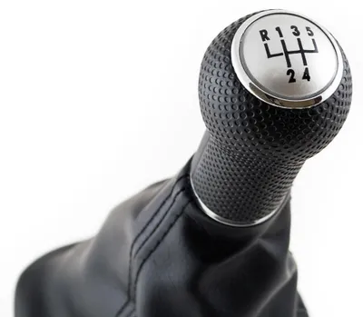 PREMIUM Schaltknauf Knauf Schwarz Silber 5-Gang für VW Golf 4 IV / Bora – Produktansicht