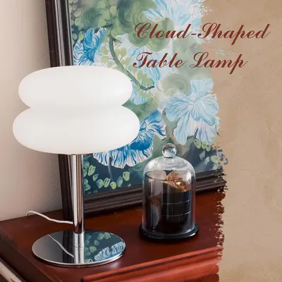 Produktbild von Pilz Bedside Lampe,Mushroom Lamp-Pilzlampen,Led Nachttischlampe,Dimmbare Retro Nachtlicht,Tischleuchte für Wohnzimmer,Schlafzimmer,Nachttisch,Weiß
