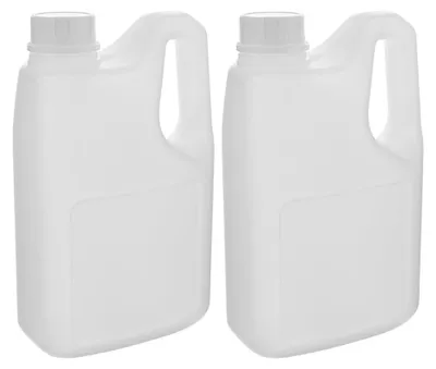 2er-Pack Saftflaschen mit Henkel, 2 l, Kunststoff, weiß