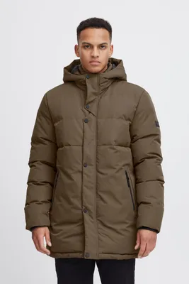 Produktbild von Blend BHOuterwear Herren Jacke Winterjacke Steppjacke mit Kapuze Druckknöpfe Reißverschlusstaschen Rippbündchen Regular fit