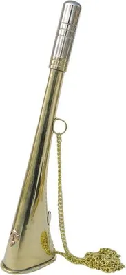 Produktbild von Nebelhorn ca. 23 cm mit Kette Signalhorn Horn Fanfare Stadionhorn Tröte