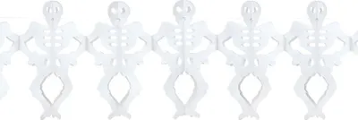 Immagine prodotto di Ghirlanda di Halloween con scheletri bianchi