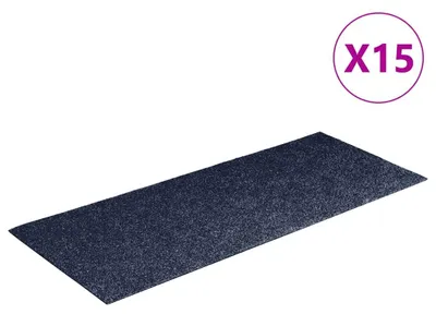 Zdjęcie produktu dla vidaXL Maty na stopnie samoprzylepne 15 szt. 60x25 cm Szaroniebieskie Prostokątne