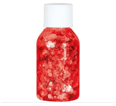 Obrázek produktu pro Třpytivý karnevalový glitter gel červený