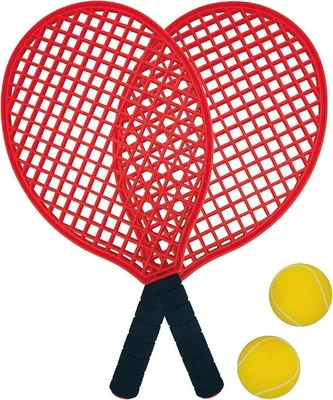 Productafbeelding van Tafeltennis set met 2 rackets en 2 softballen in net