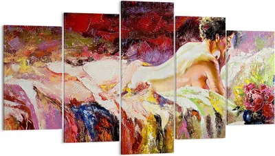 Produktbild von Bild auf Leinwand - Leinwandbild - Frau Modell - 160x85cm - Wand Bild - Wanddeko - Wandbilder - Leinwanddruck - Bilder - Kunstdruck - Wanddekoration - Leinwand bilder - Wandkunst - EA160x85-3534