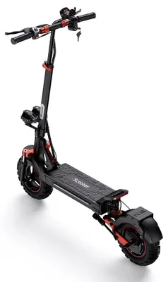 Immagine prodotto di iX5S - Monopattino elettrico per adulti - 48 V - Autonomia 40–60 km - Pieghevole - Pneumatici da 28 cm - Tempo di ricarica 6–8 ore - CE - Nero