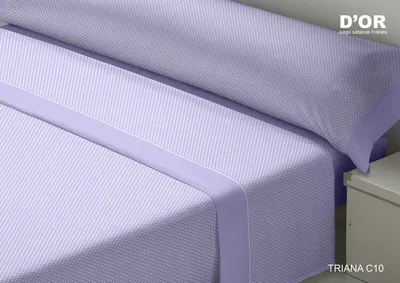 Produktbild von Set d'or triana mauve Bett de 105 Flanell d'or Bettwäsche