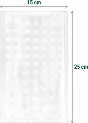 Productafbeelding van Vacuümzakken voor levensmiddelen - 50 stuks 15x25cm - BPA-vrij en geschikt voor sous-vide