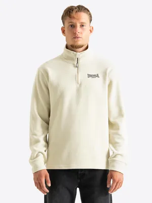 Produktbild von Herren Sweatshirt mit Viertelreißverschluss normale Passform LOSTOCK Beige/Black XL Lonsdale
