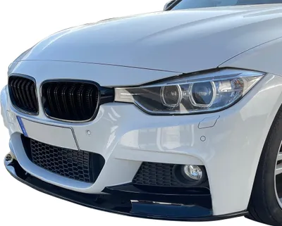 Image de Spoiler avant Lèvre Cup noir brillant avec ABE adapté à la BMW Série 3 F30 F31 M