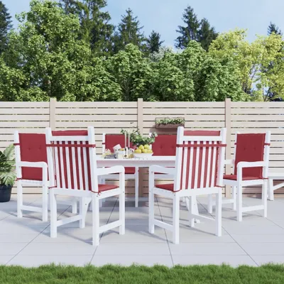 Produktbild von Maison Exclusive - Gartenstuhlauflagen für Niedriglehner 6 Stk. Weinrot 100x50x3cm