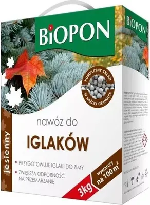 Immagine prodotto di Concime autunnale BIOPON per conifere, granulato 3 kg