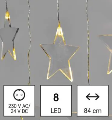 Image de EMOS LED Rideau étoilé de Noël 84x45cm DCGW02