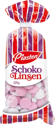 Produktbild von Piasten Schoko Linsen 225g